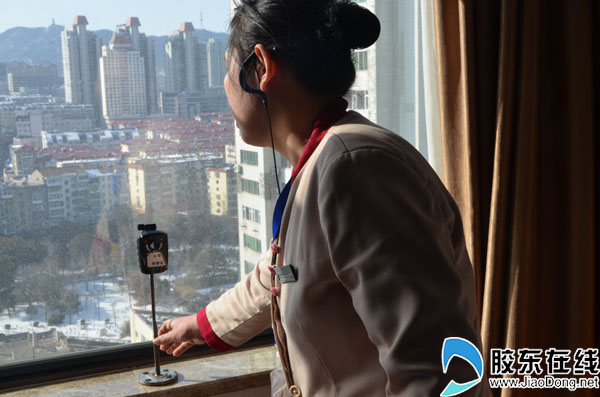 清掃房間時擺放記錄儀