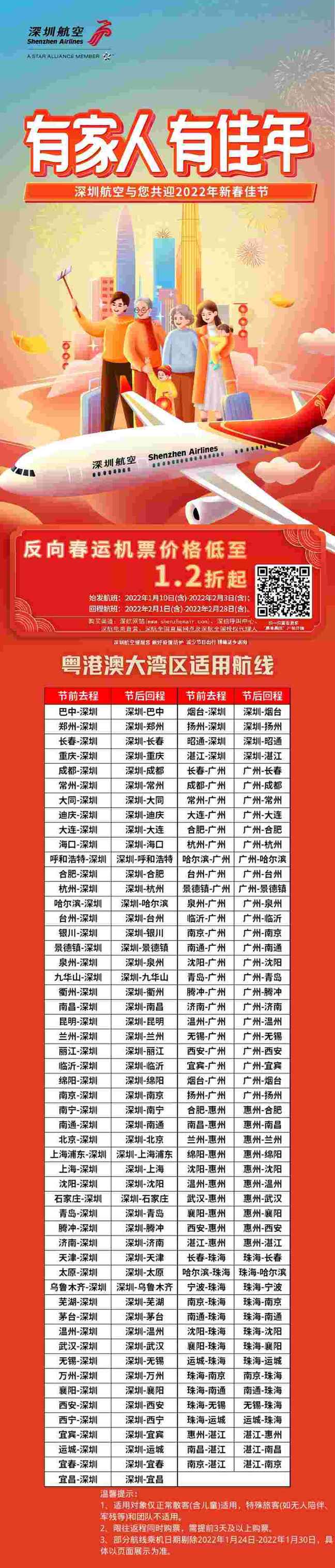 深航粵港澳大灣區(qū)助力新春團(tuán)圓 春節(jié)1.2折購票優(yōu)惠倒計(jì)時 深航粵港澳大灣區(qū)助力新春團(tuán)圓 春節(jié)1.2折購票優(yōu)惠倒計(jì)時