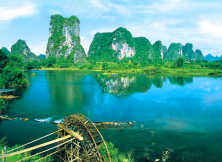 桂林奢華游： 桂林陽(yáng)朔四星級(jí)船、銀子巖、世外桃源、遇龍河漂流、古東瀑布、象鼻山雙飛5日游