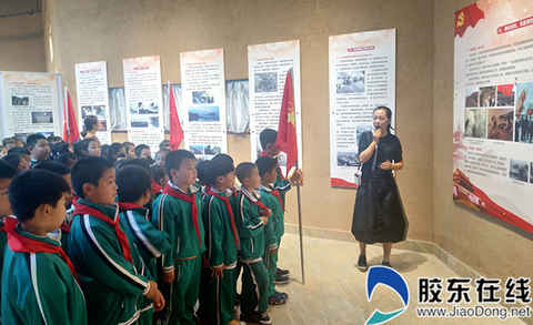 壹號院長島軍民融合紀念館迎來首批學生參觀者