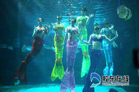 美人魚水下送粽子